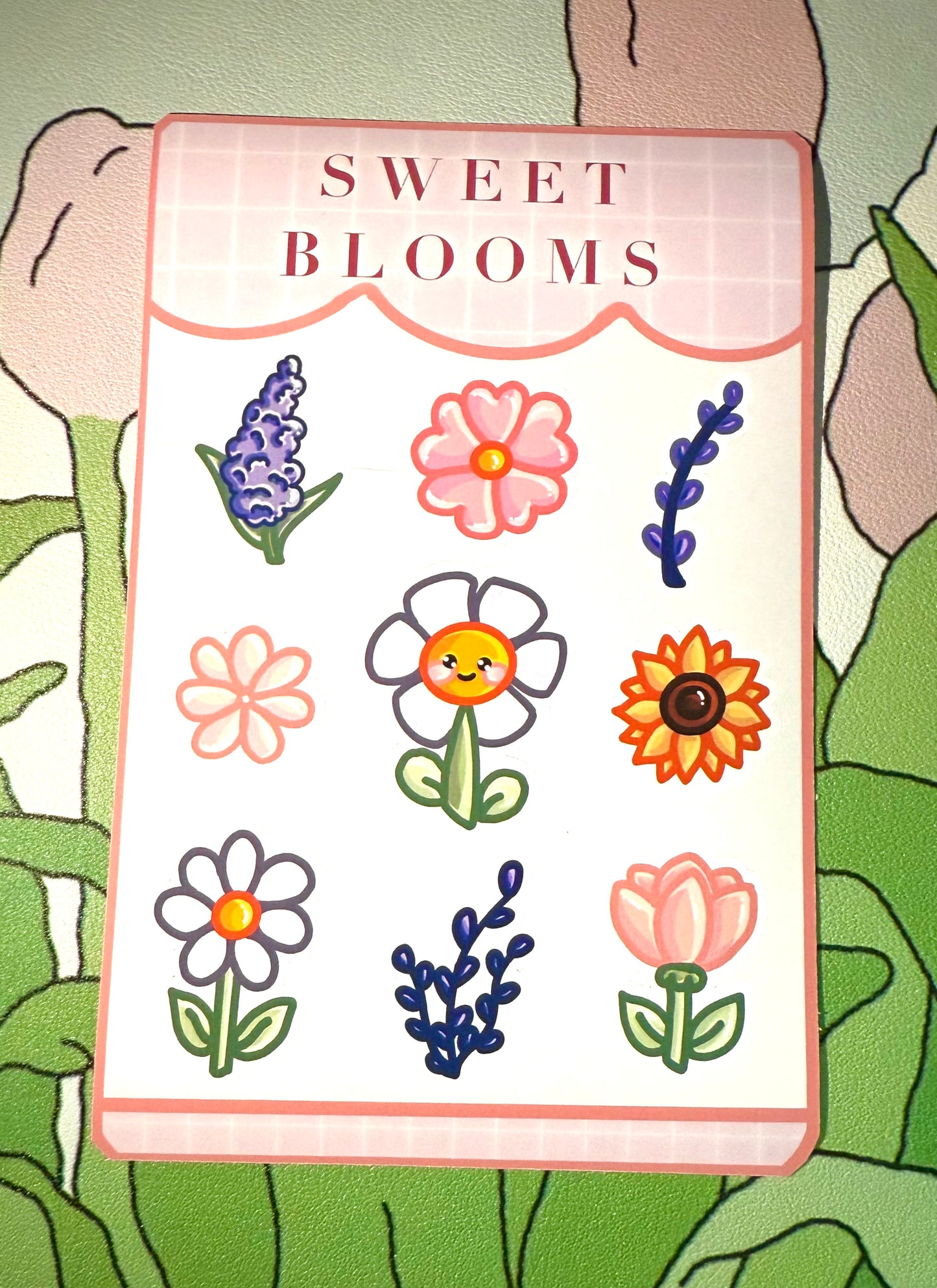 Matte Sweet Blooms, Sticker Sheet