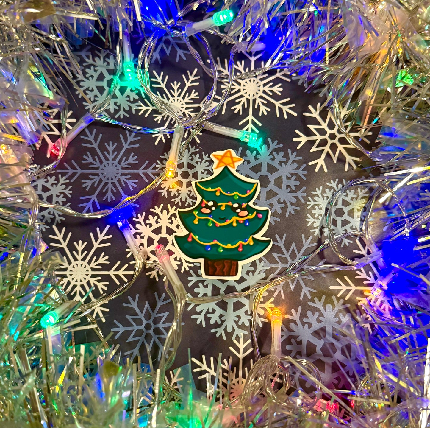 Matte Christmas Tree Sticker