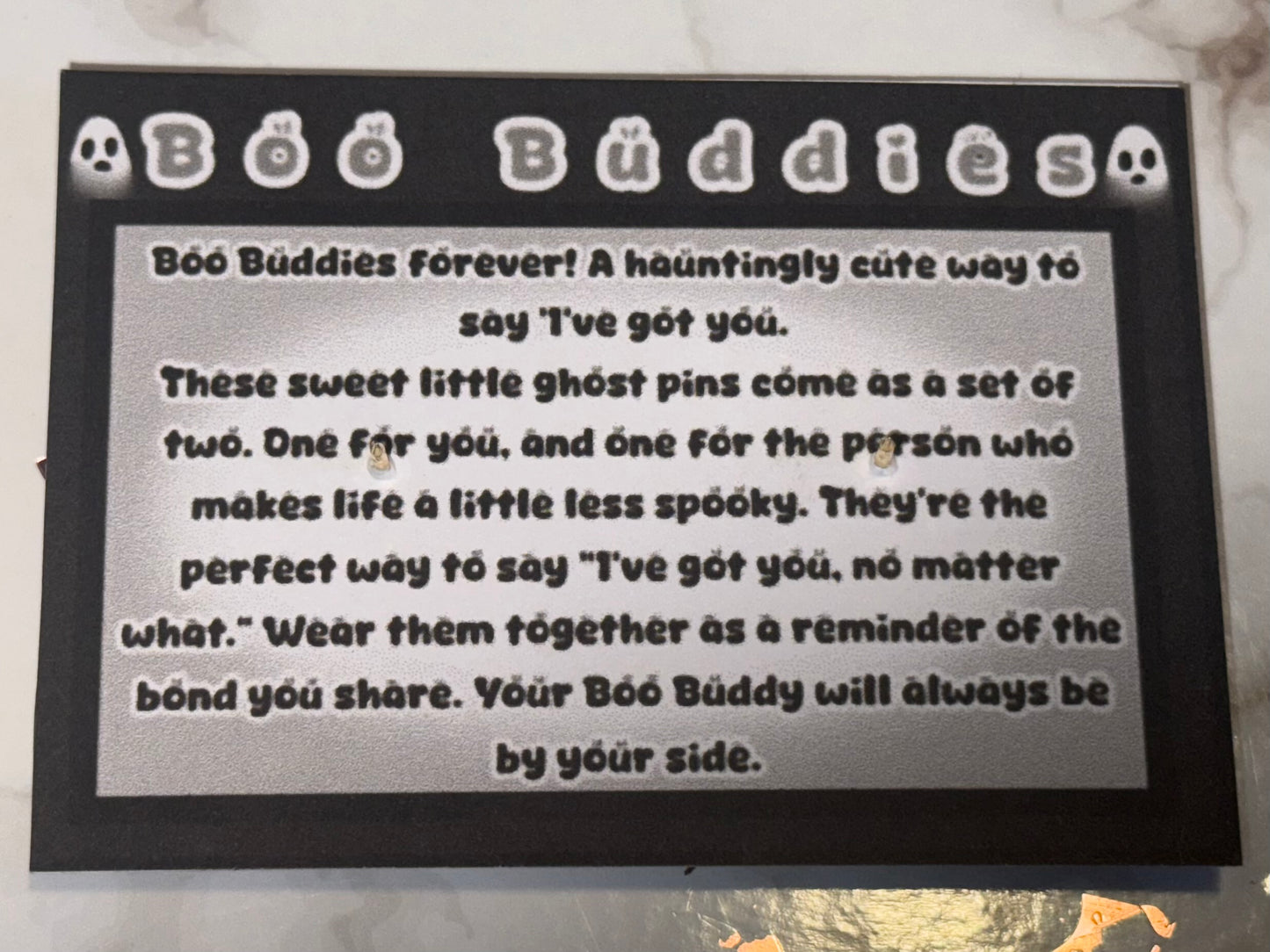 Boo Buddies Acrylic Pins