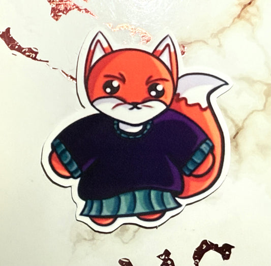 Matte Fox Sticker