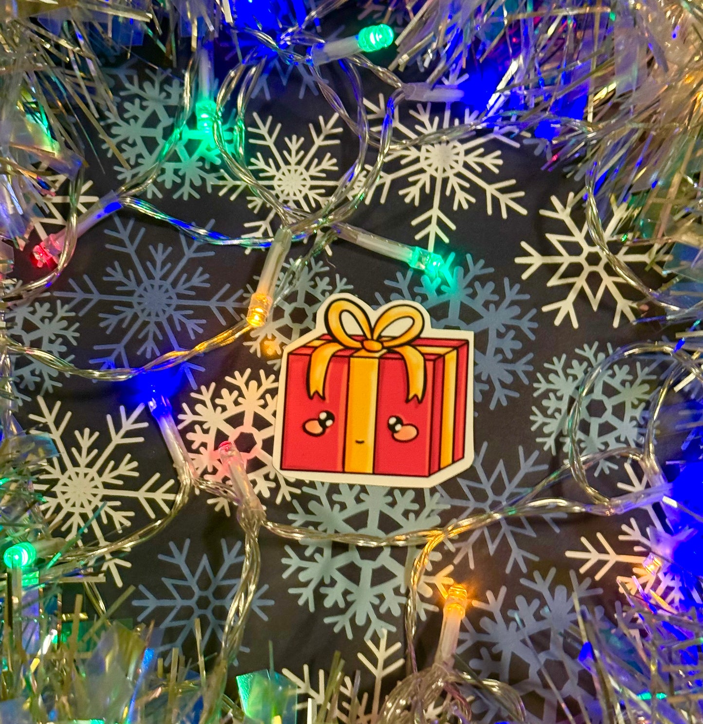 Matte Christmas Gift Sticker