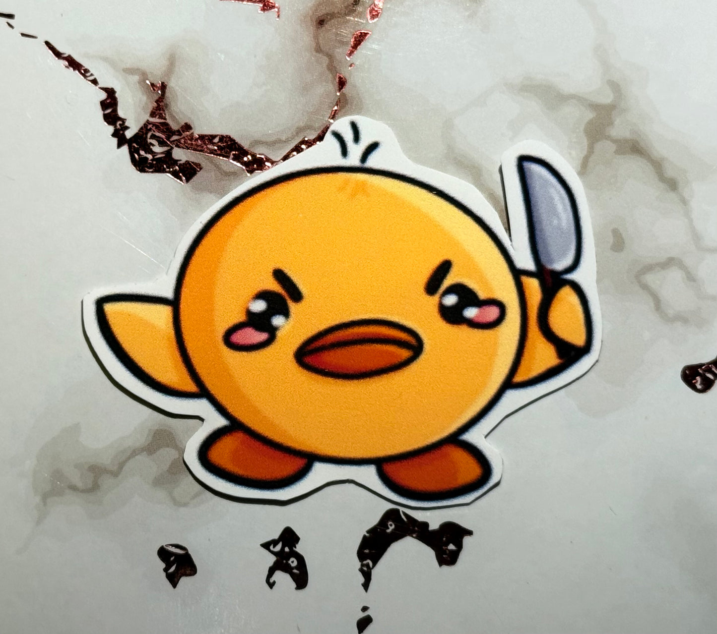 Matte Murder Duck Sticker