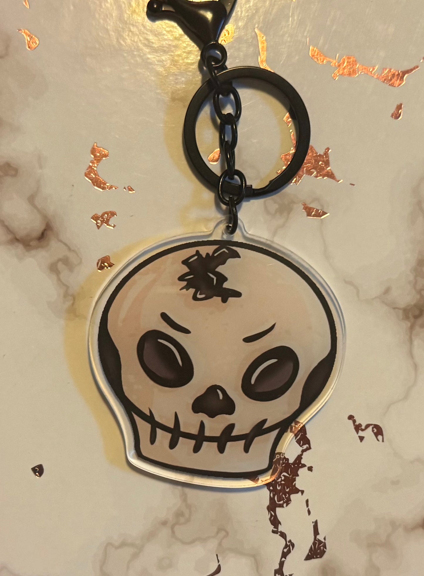 Skull Acrylic Keychain