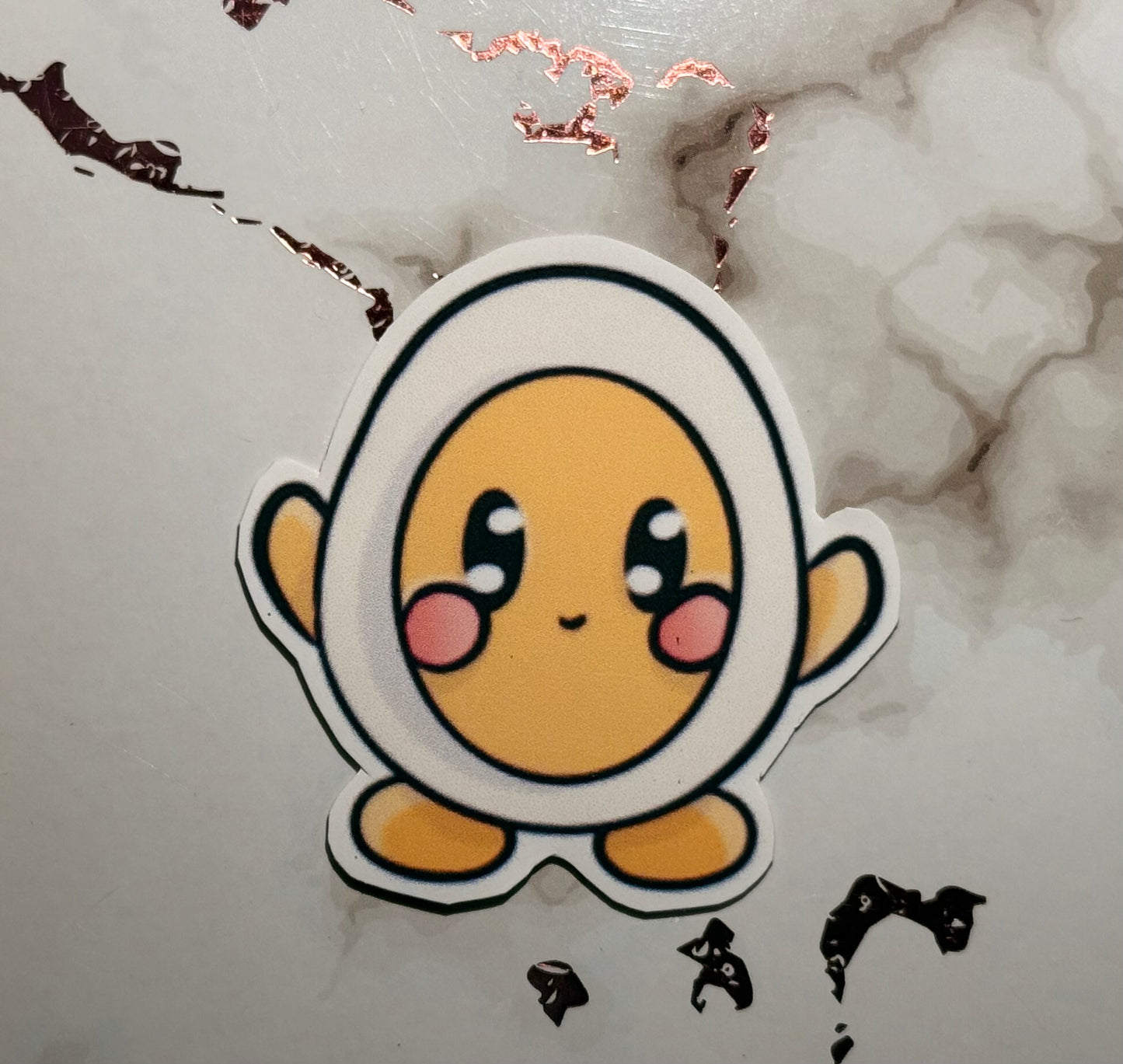 Matte Happy Boiled Egg Sticker