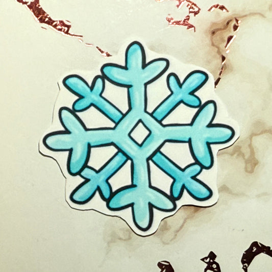 Matte Snowflake Sticker