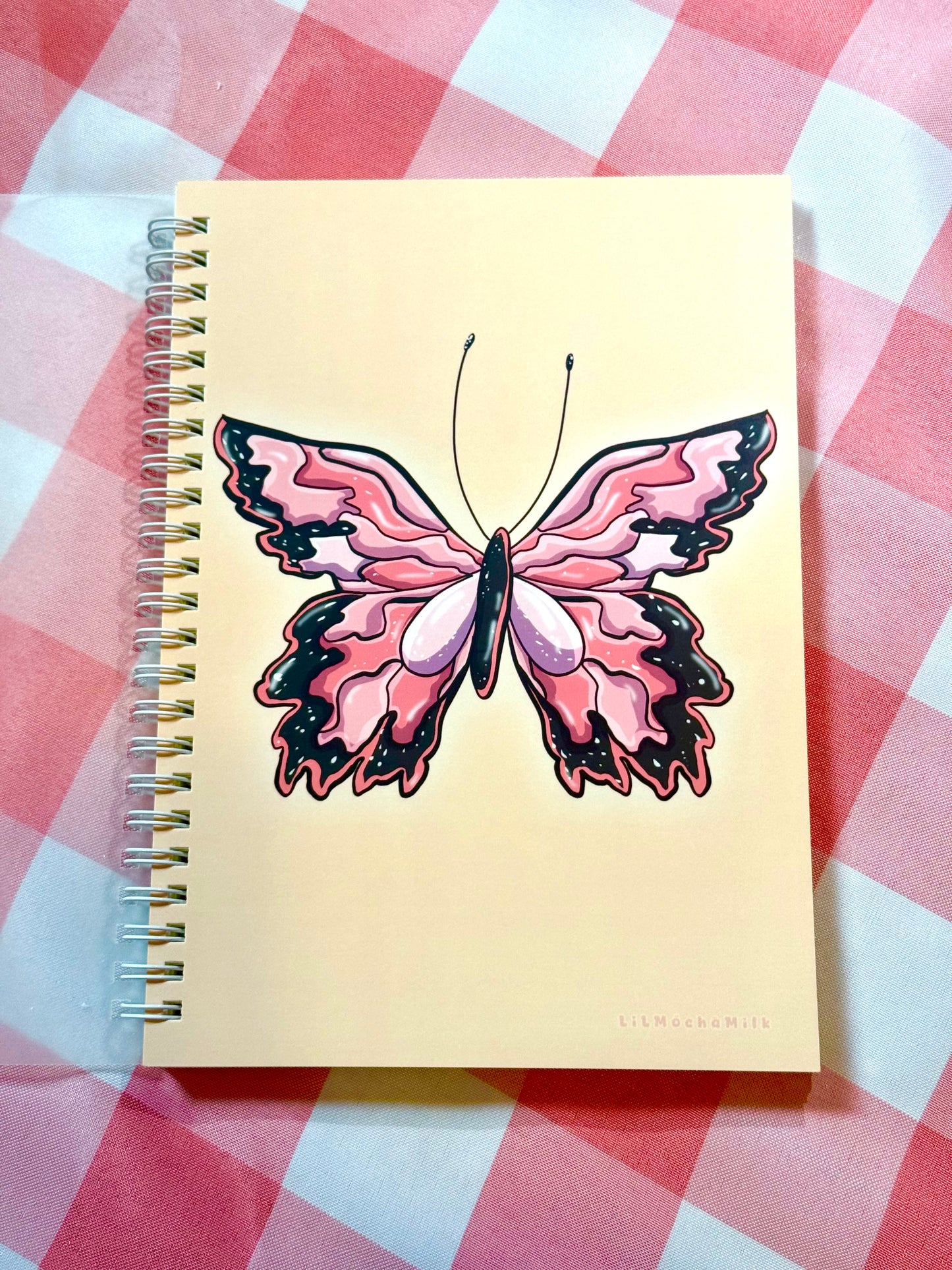 Butterfly Notebook (Lined, Spiral-Bound)