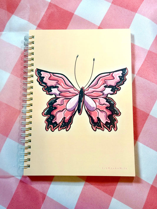 Butterfly Notebook (Lined, Spiral-Bound)