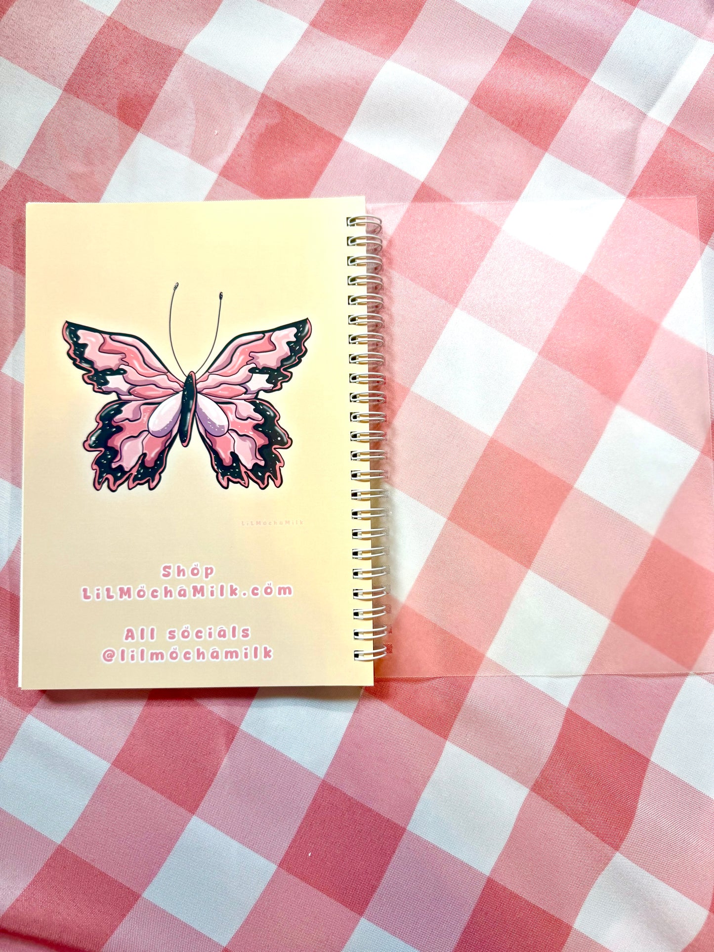 Butterfly Notebook (Lined, Spiral-Bound)