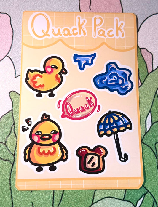 Matte Quack Pack, Sticker Sheet