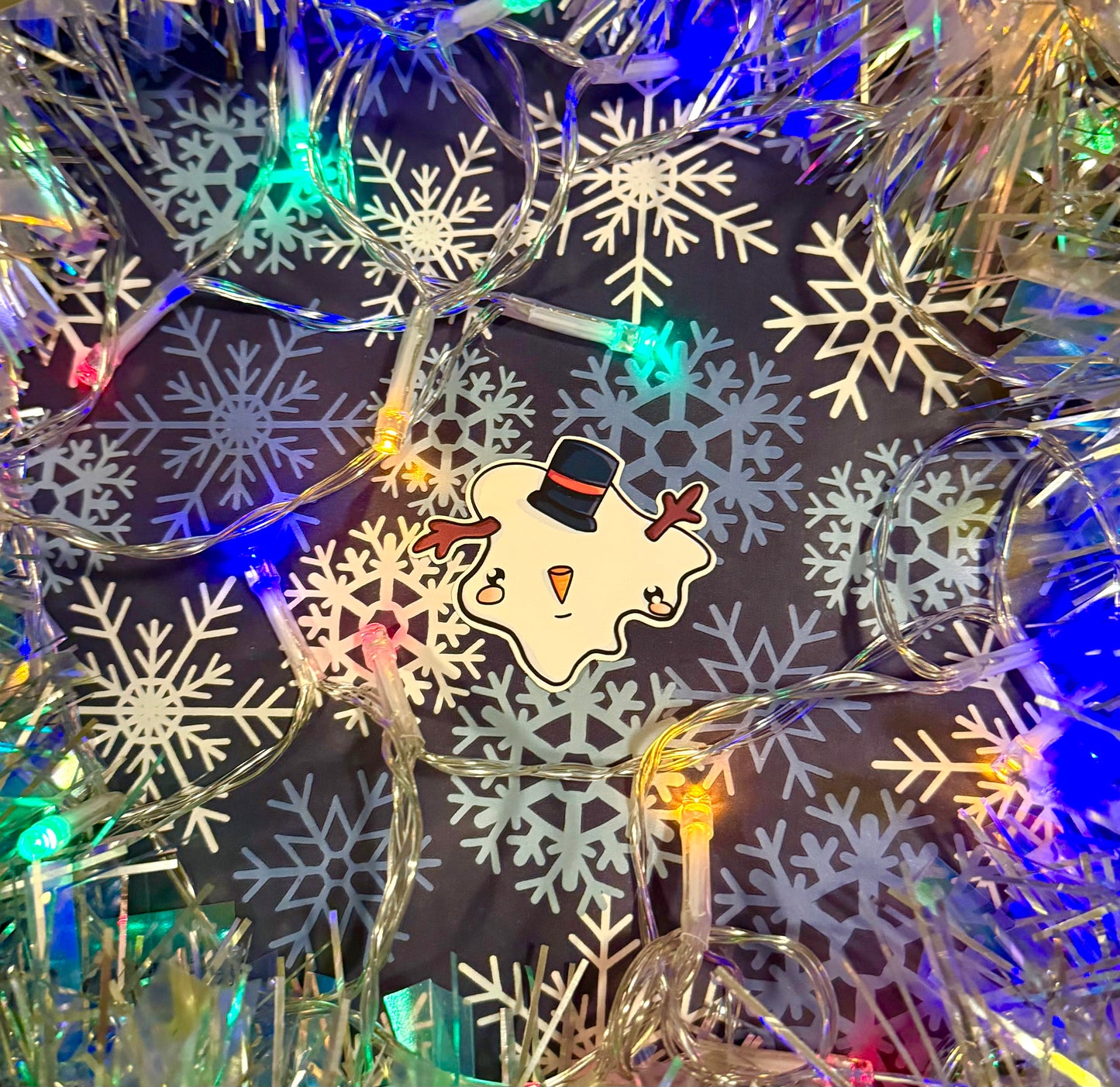 Matte Melted Snowman