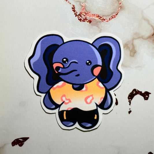Matte Elephant Sticker