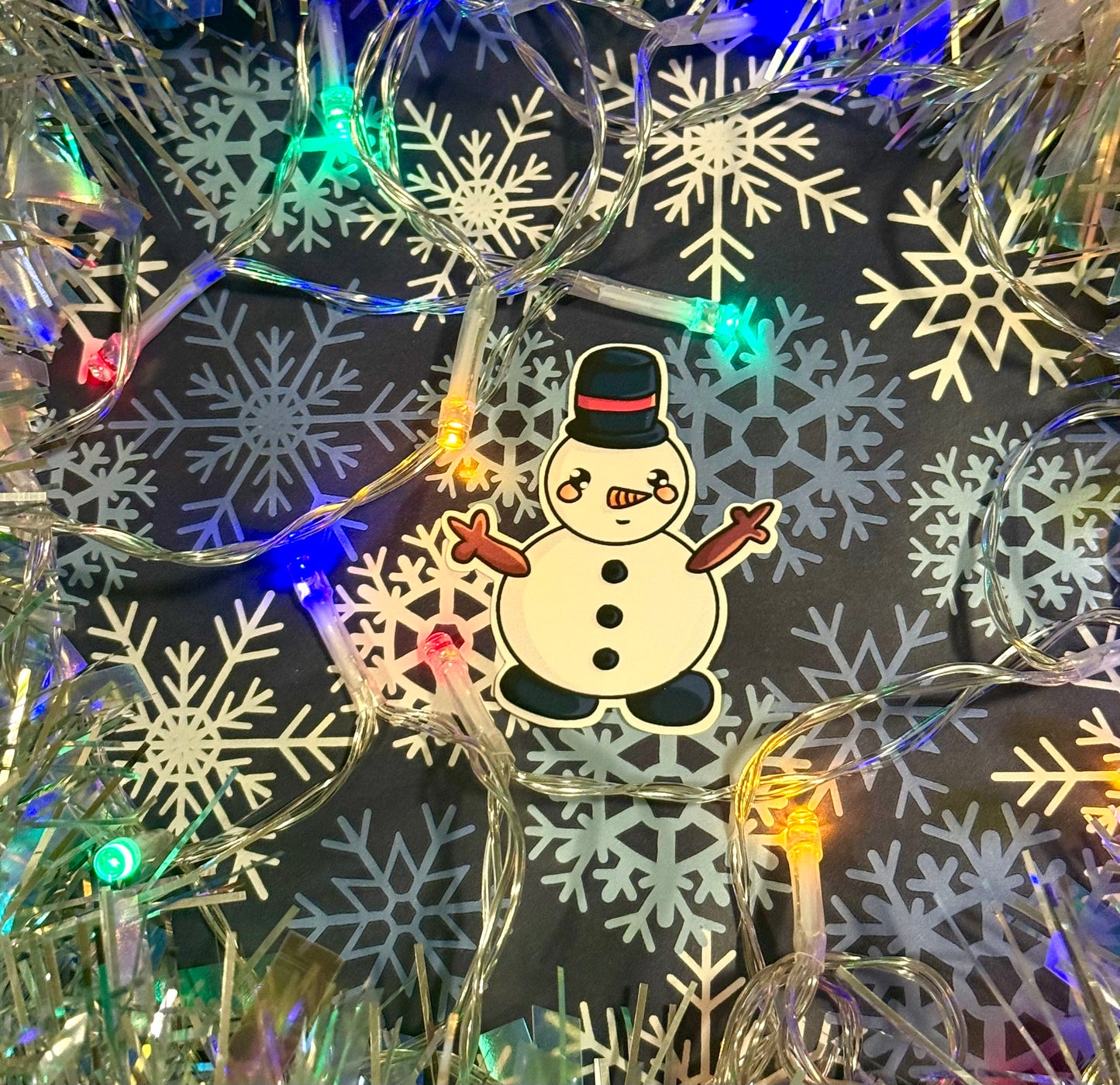 Matte Snowman Sticker