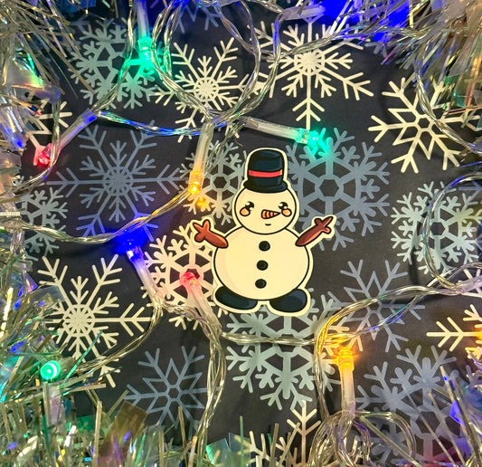 Matte Snowman Sticker