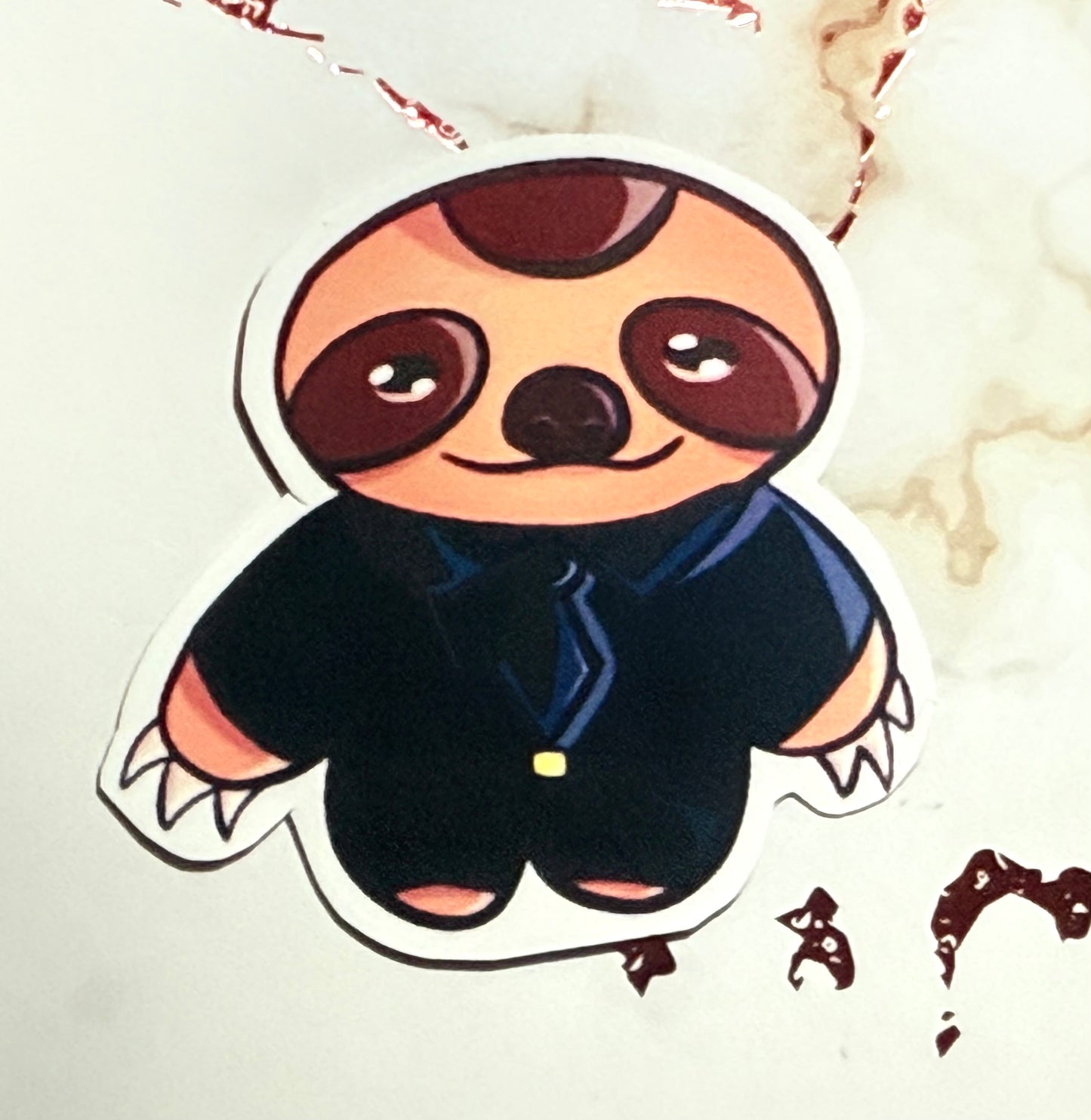 Matte Business Sloth Sticker
