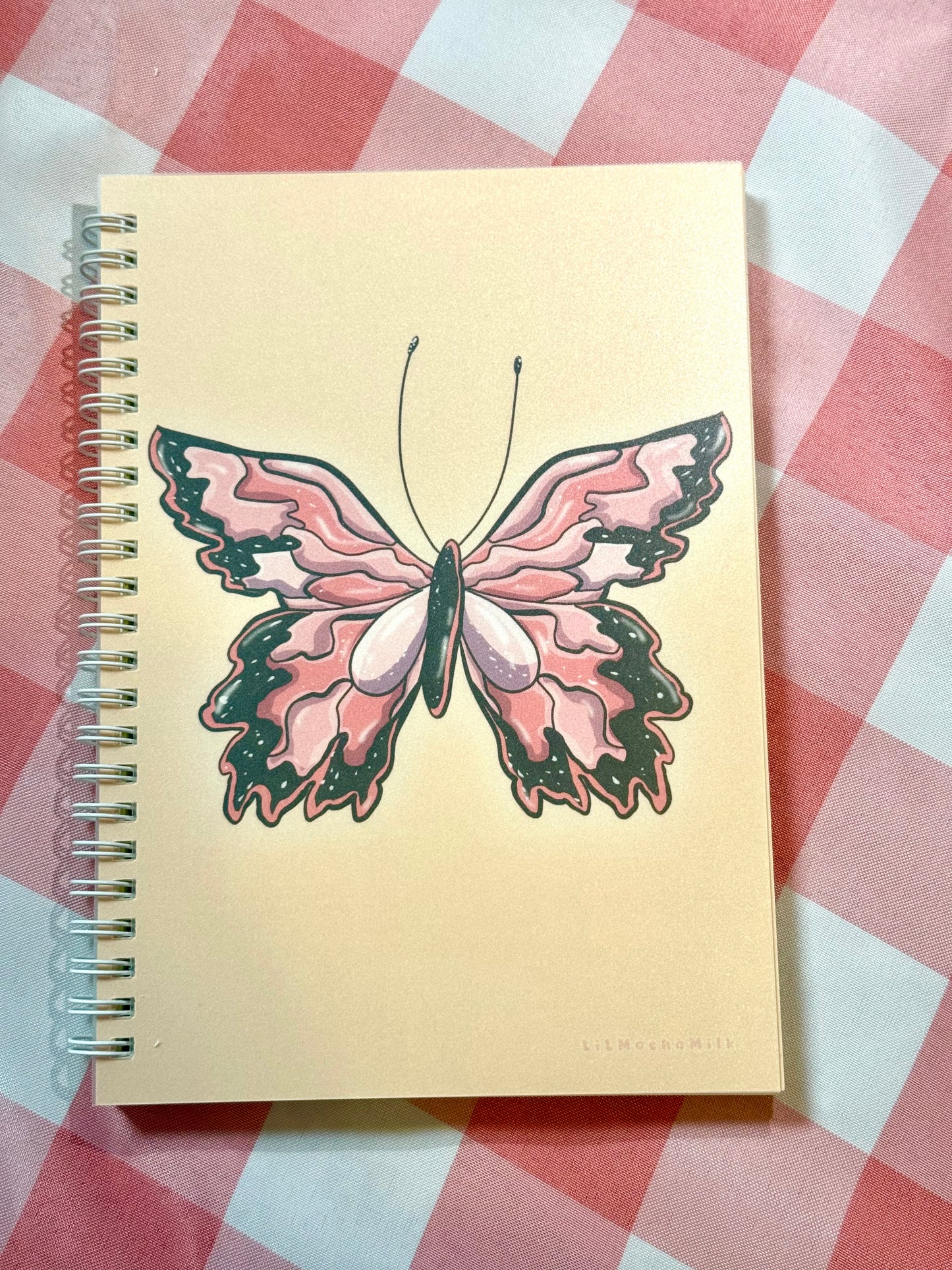 Butterfly Notebook (Lined, Spiral-Bound)