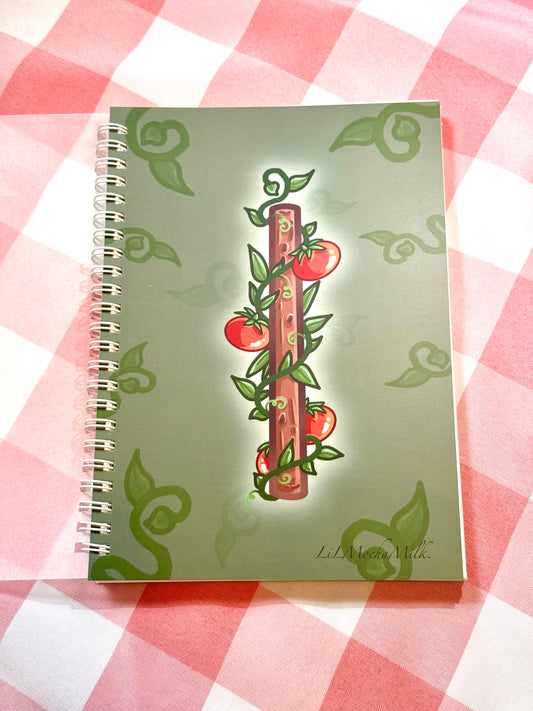 Tomato Notebook (Lined, Spiral-Bound)