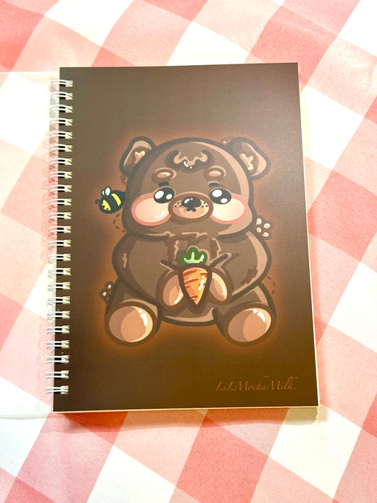 Cozy Bear Notebook (Lined, Spiral-Bound)