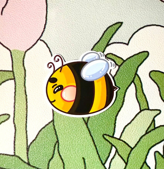 Matte Buzz Bee Sticker