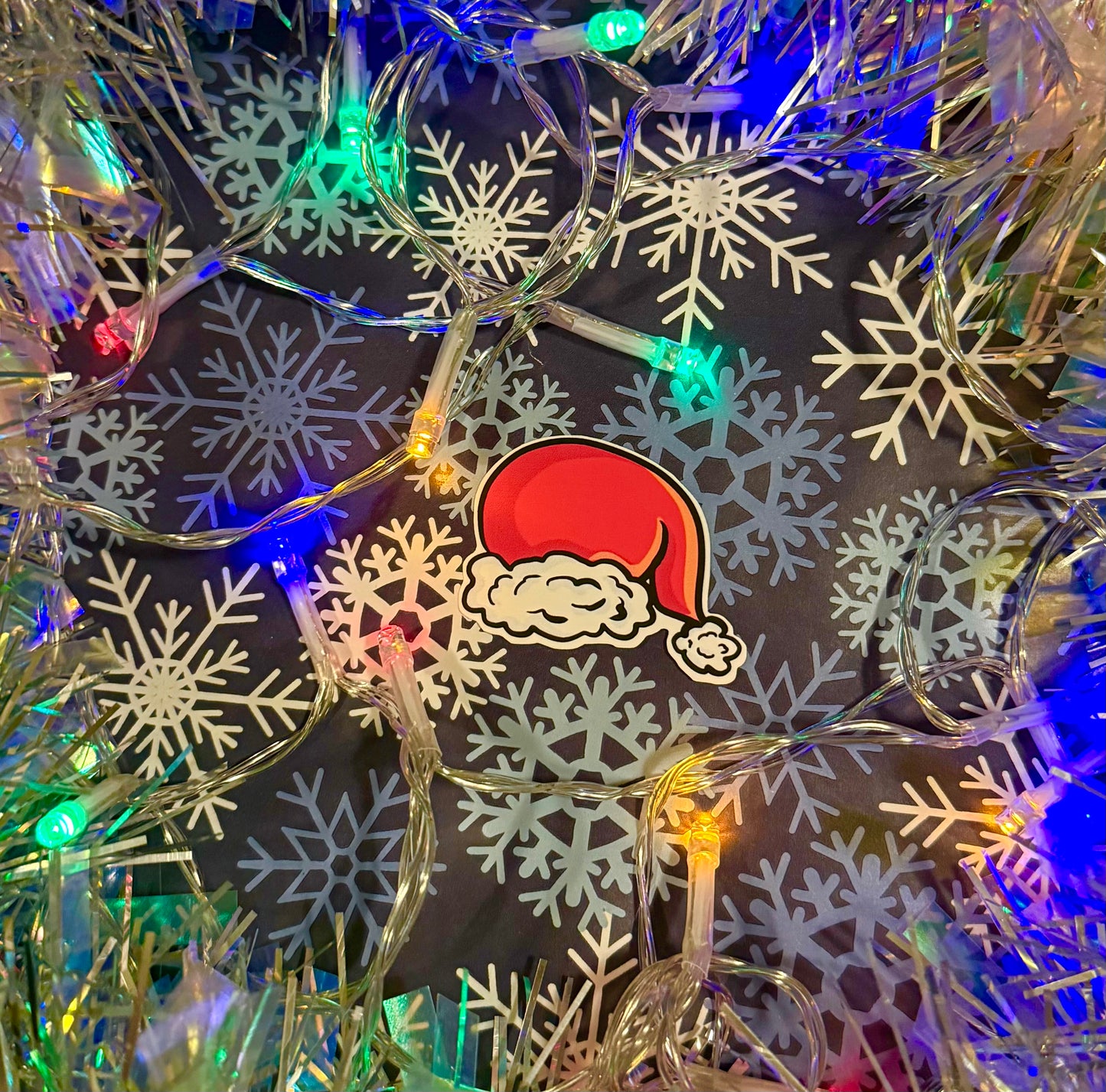 Matte Santa Hat Sticker