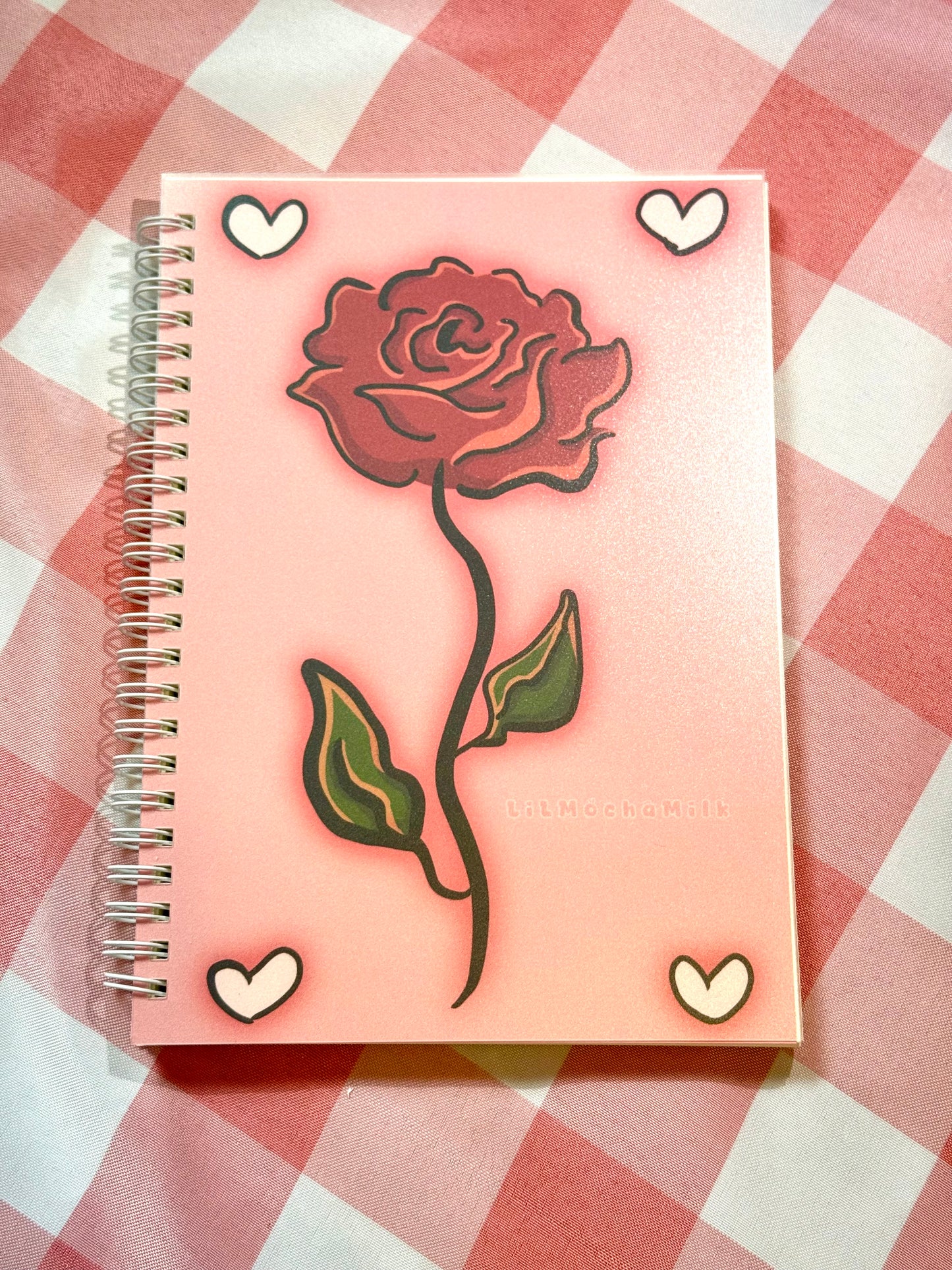 Rose Notebook (Lined, Spiral-Bound)