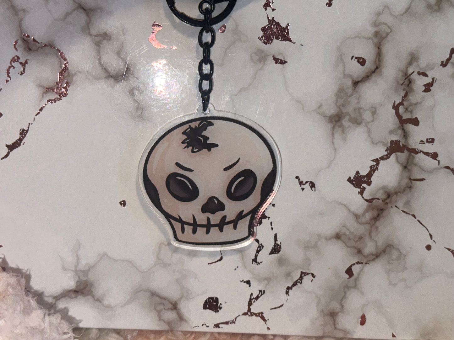 Skull Acrylic Keychain