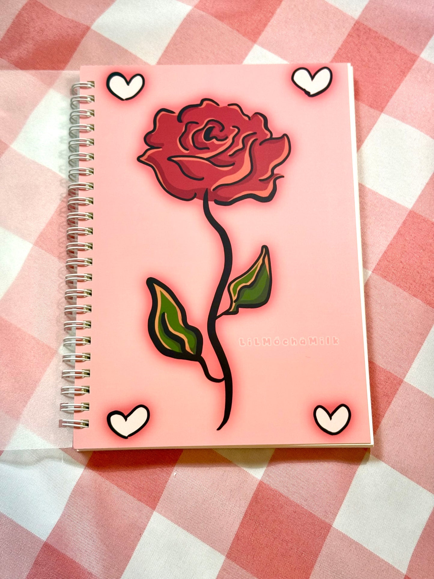 Rose Notebook (Lined, Spiral-Bound)