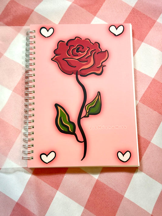 Rose Notebook (Lined, Spiral-Bound)