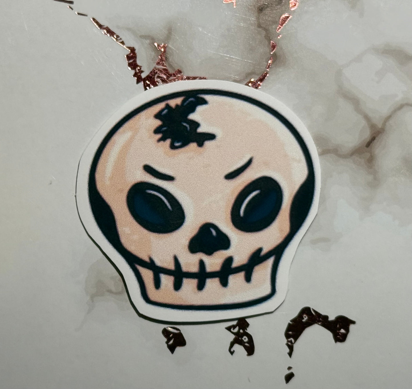 Matte Skull Sticker