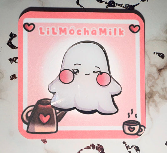 Ghost Acrylic Pin