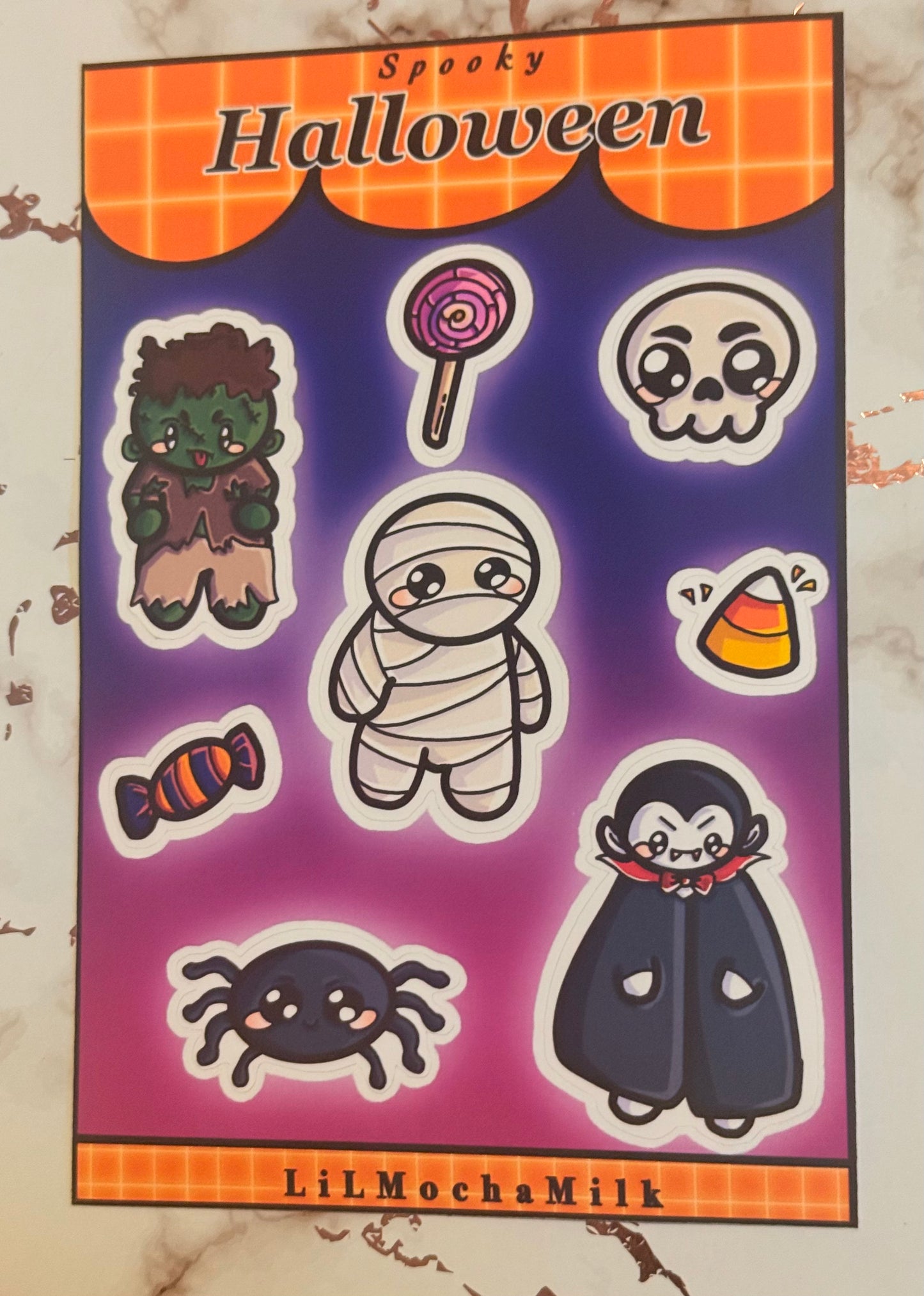 Spooky Halloween Matte Sticker Sheet