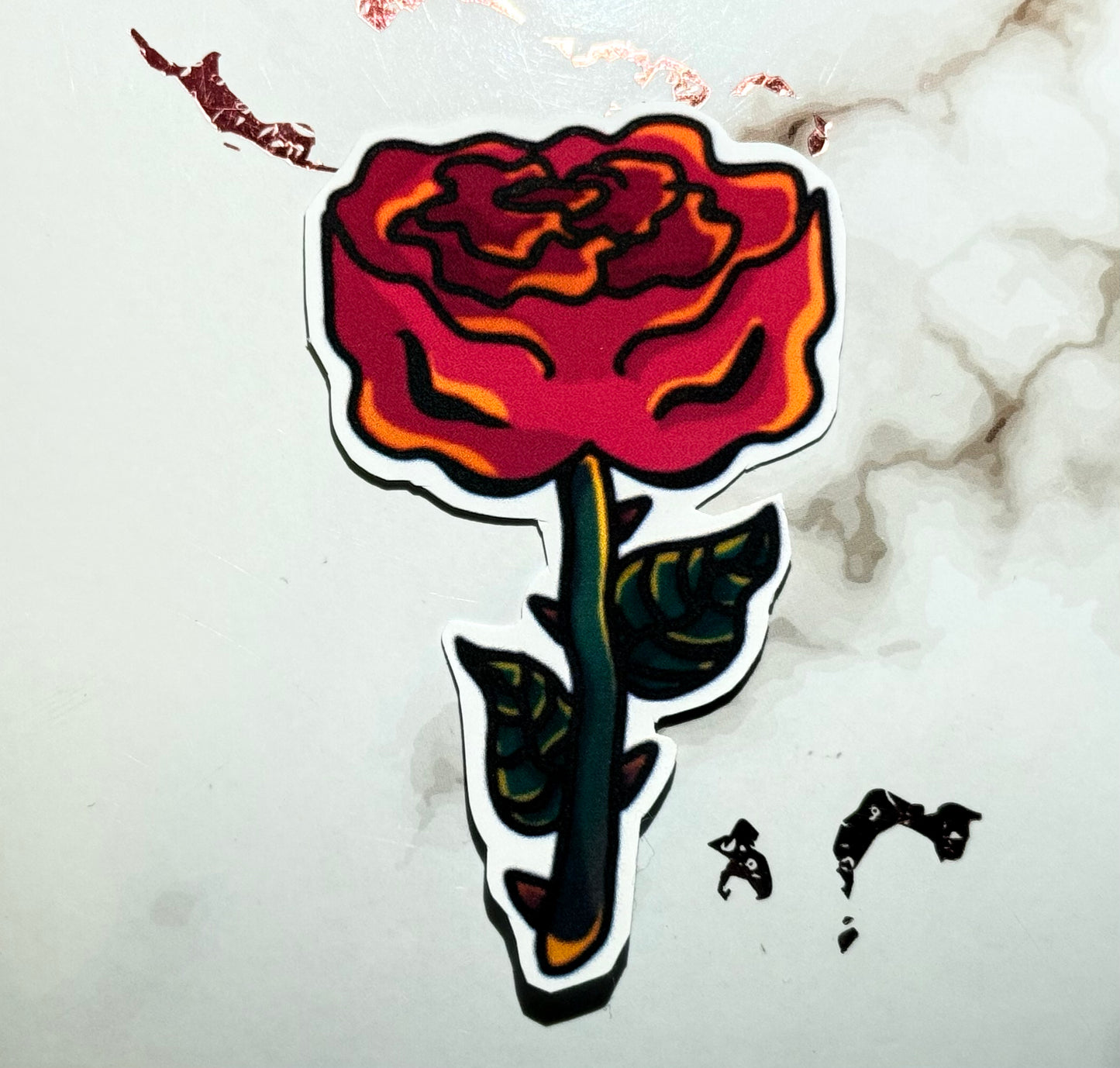 Matte Rose Sticker
