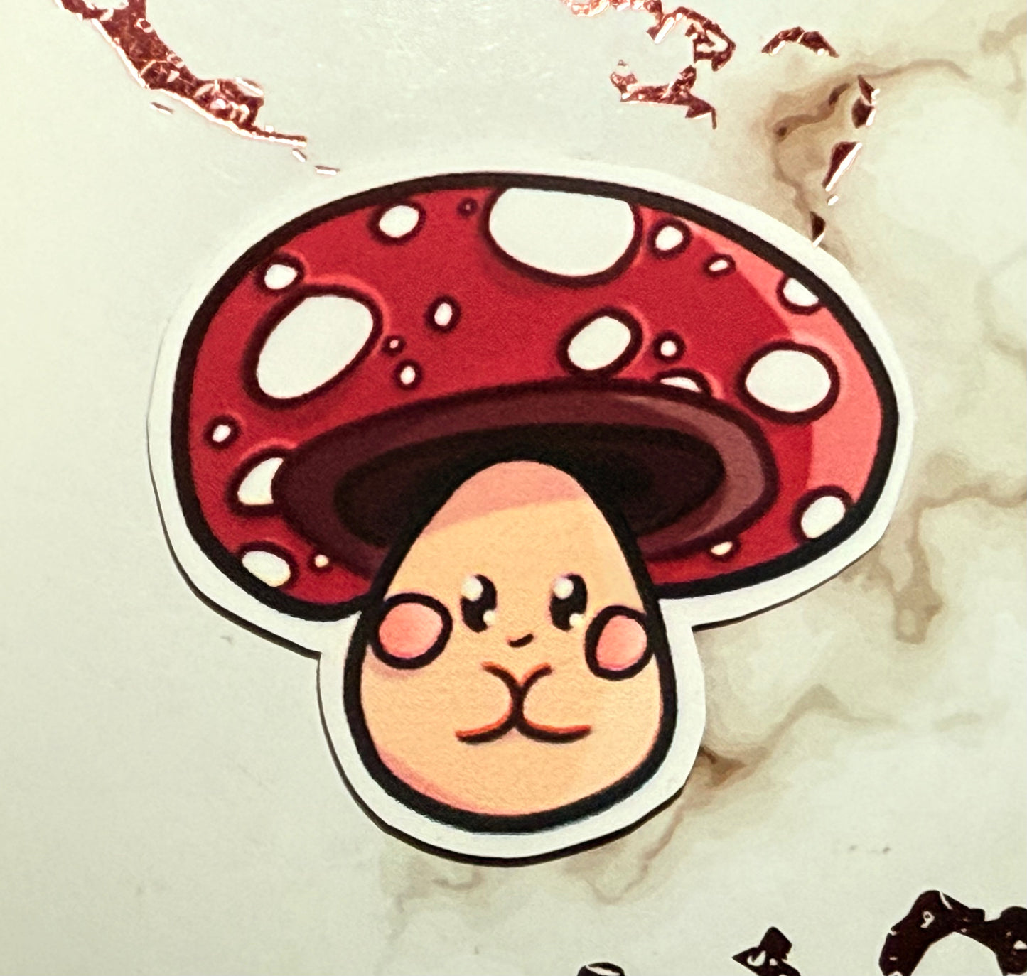 Matte Mushroom Sticker